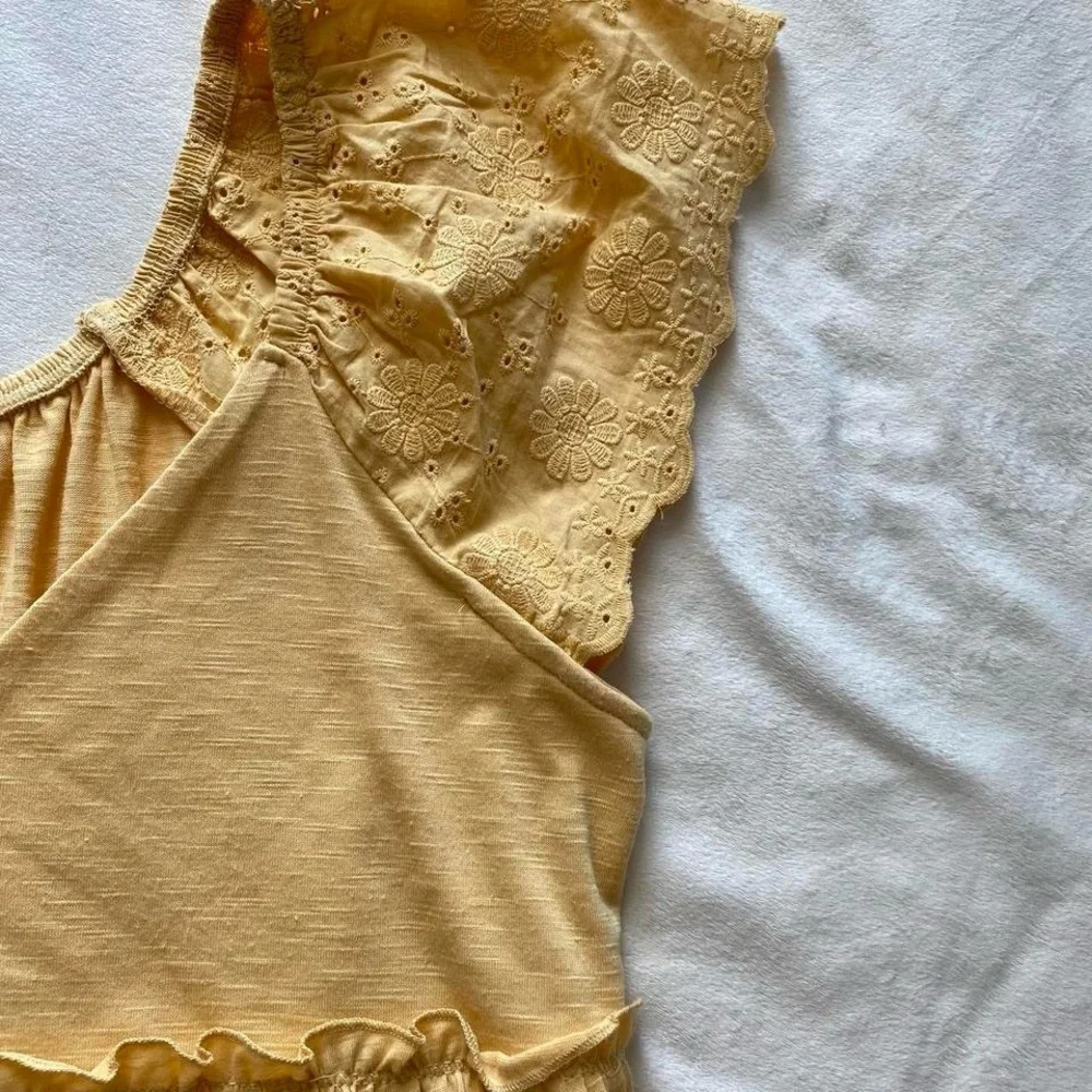 honey yellow lace babydoll top - Picture 5 of 8